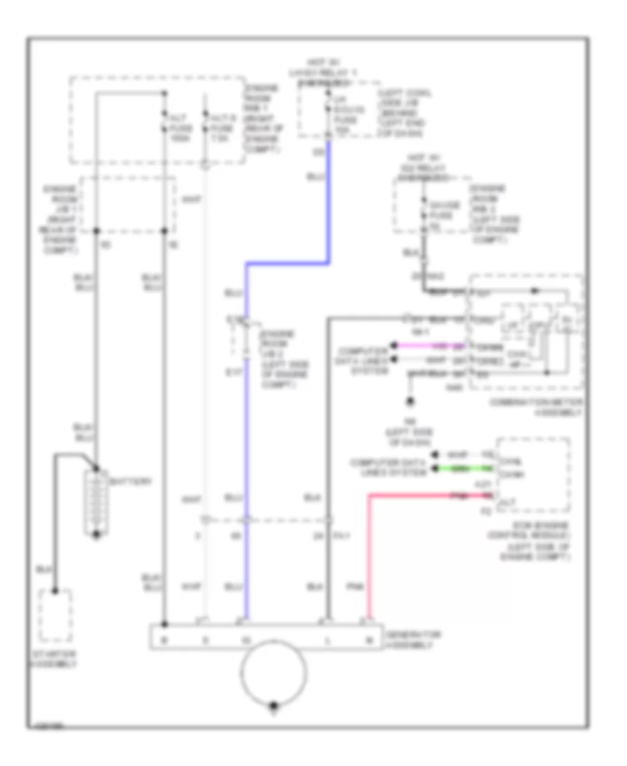 Charging Wiring Diagram for Lexus GS 350 2014