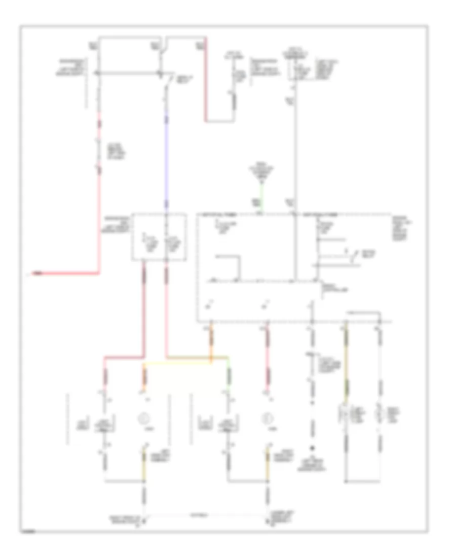 Headlamps  Fog Lamps Wiring Diagram 2 of 2 for Lexus GS 450h 2011