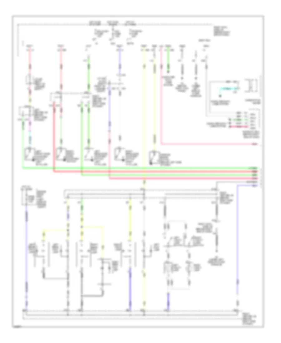 Courtesy Lamps Wiring Diagram 1 of 4 for Lexus GS 450h 2011