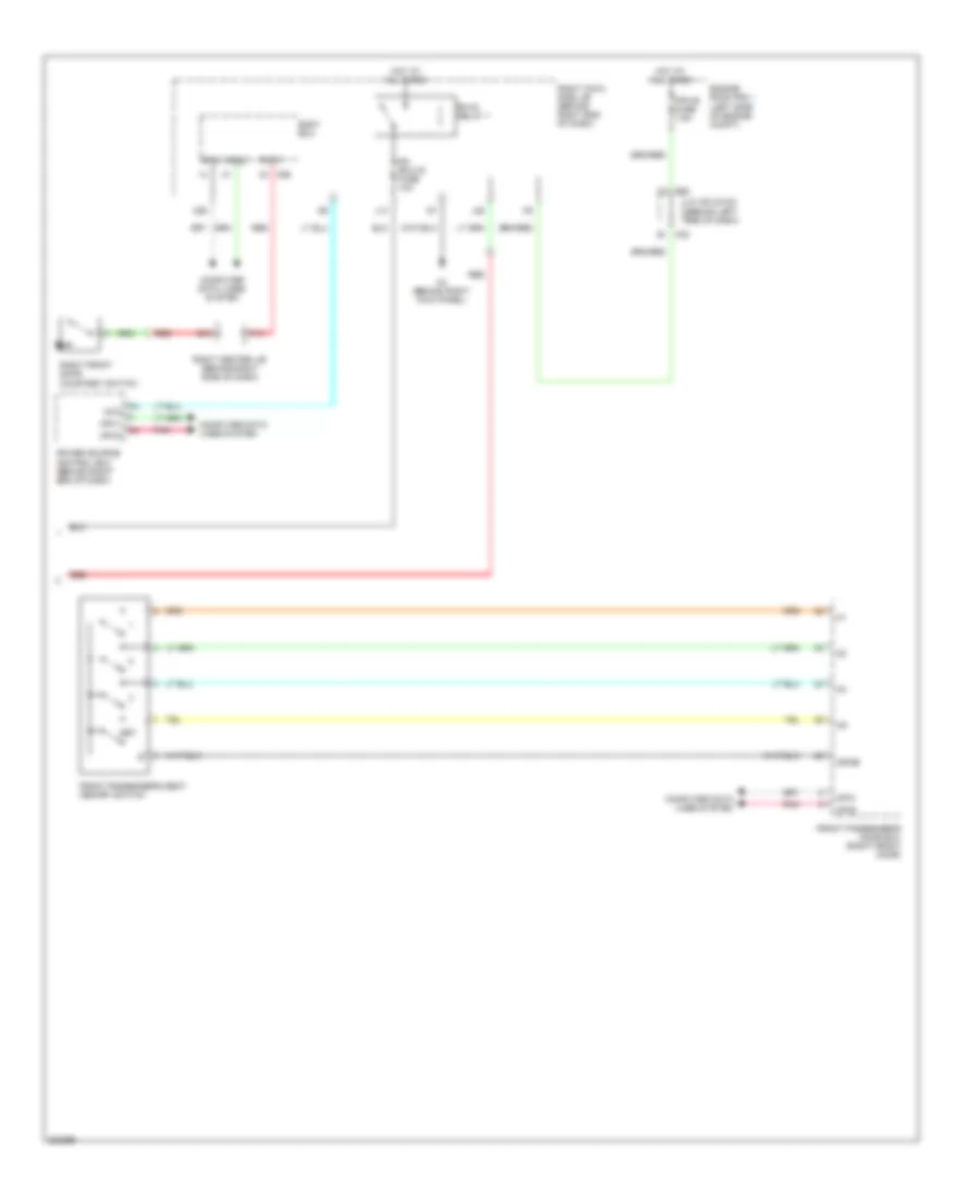 Passengers Memory Seat Wiring Diagram (2 of 2) for Lexus GS 450h 2011
