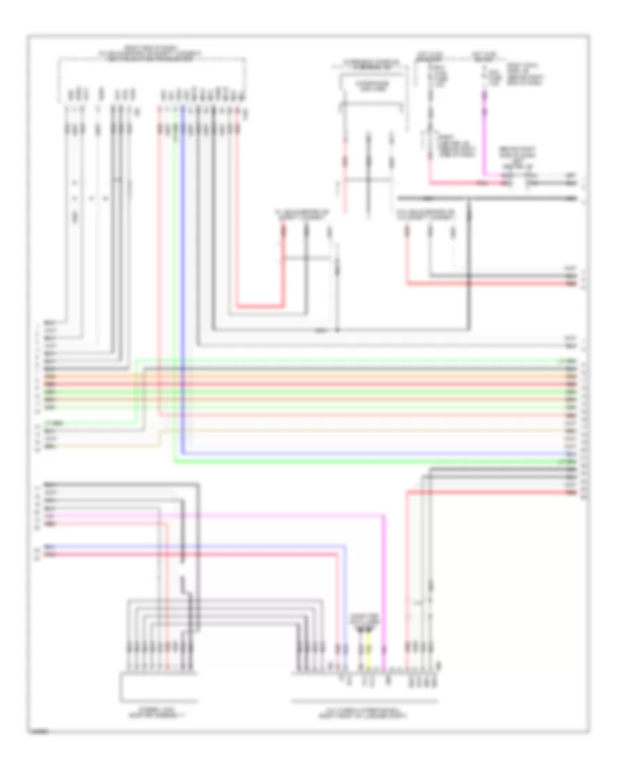 Navigation Wiring Diagram (2 of 4) for Lexus GS 450h 2011