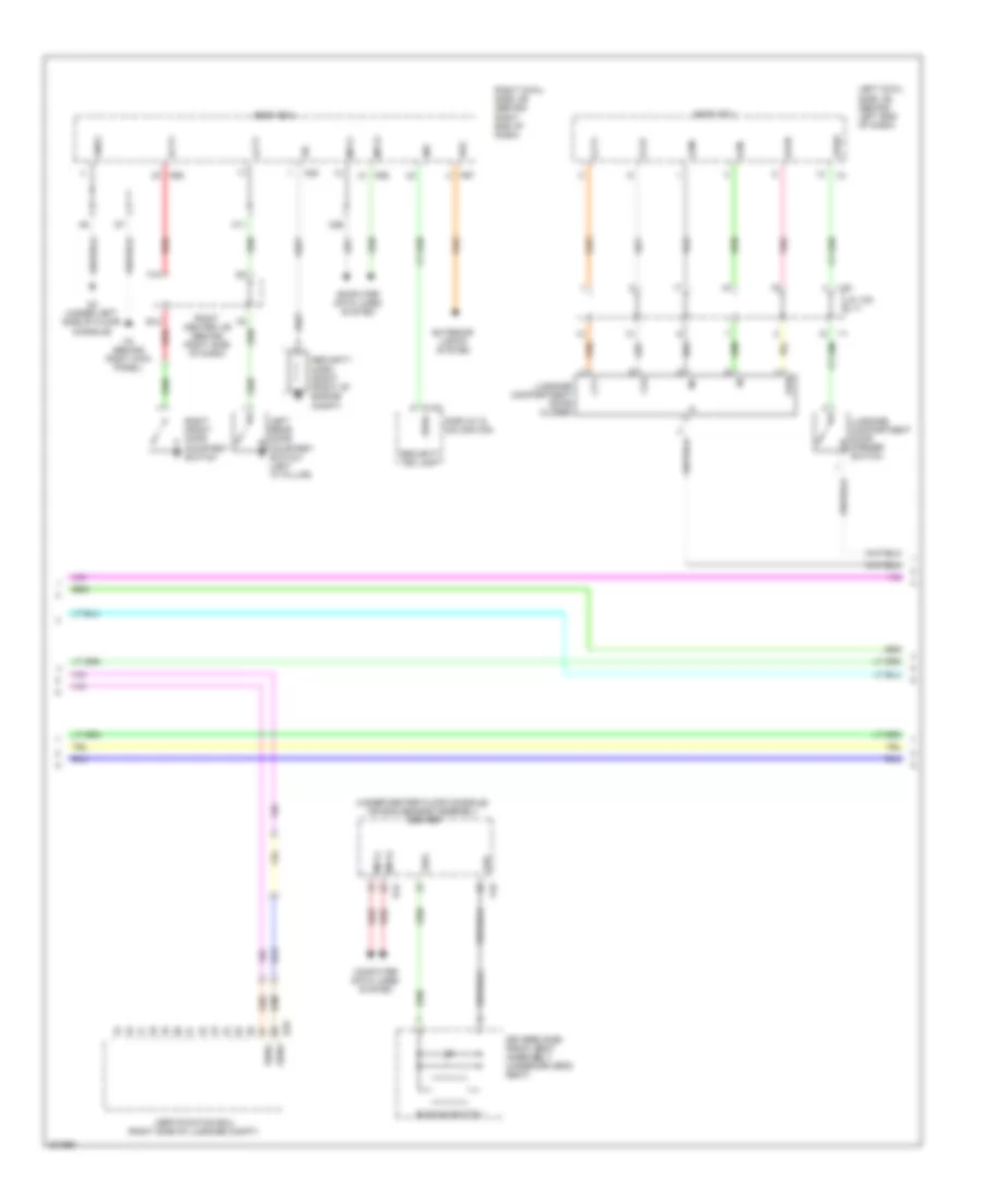 Power Door Locks Wiring Diagram (5 of 7) for Lexus GS 450h 2011