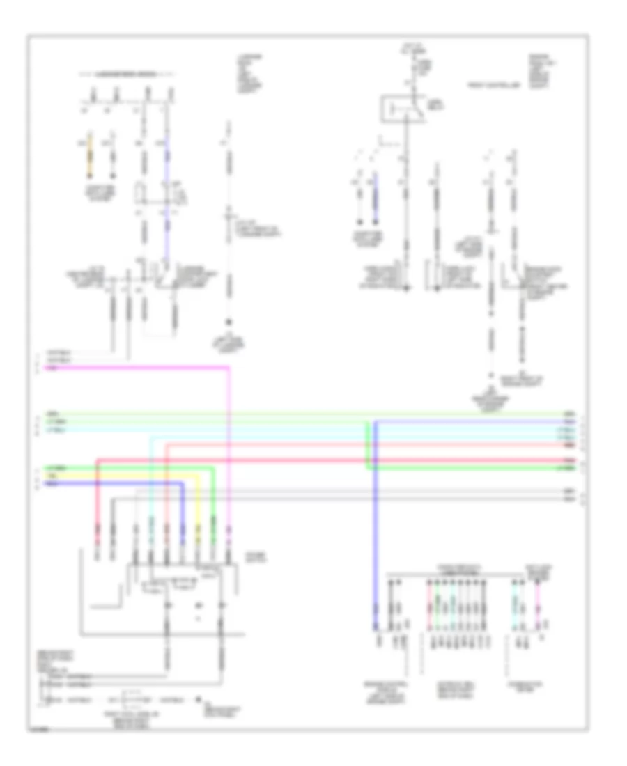 Power Door Locks Wiring Diagram (6 of 7) for Lexus GS 450h 2011