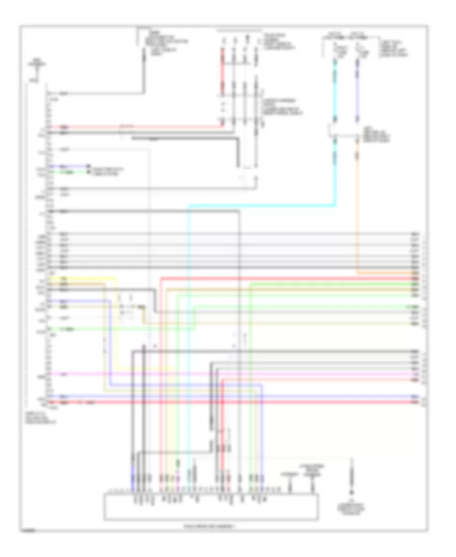 Radio Wiring Diagram 1 of 4 for Lexus GS 450h 2011