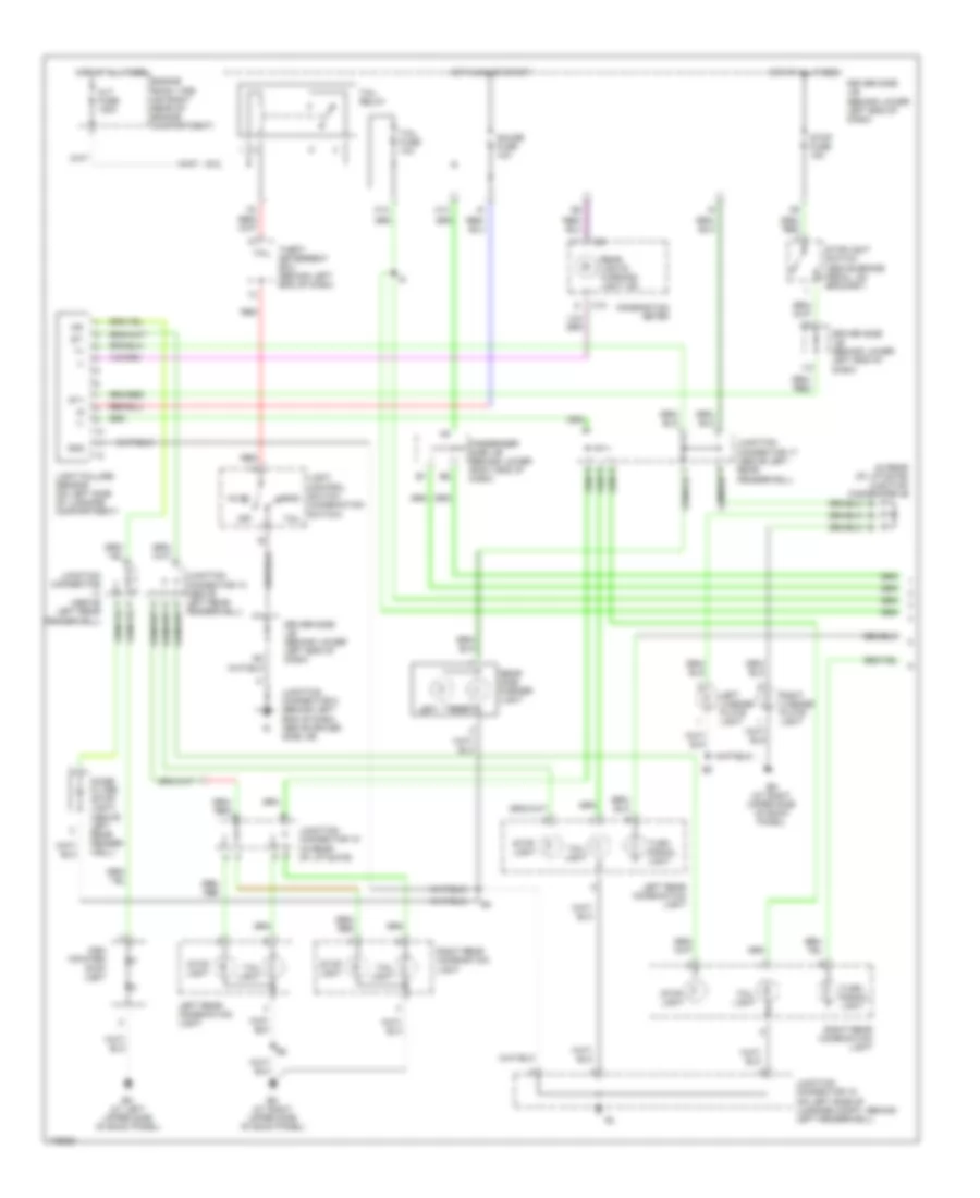 Exterior Lamps Wiring Diagram Wagon 1 of 2 for Lexus IS 300 2003
