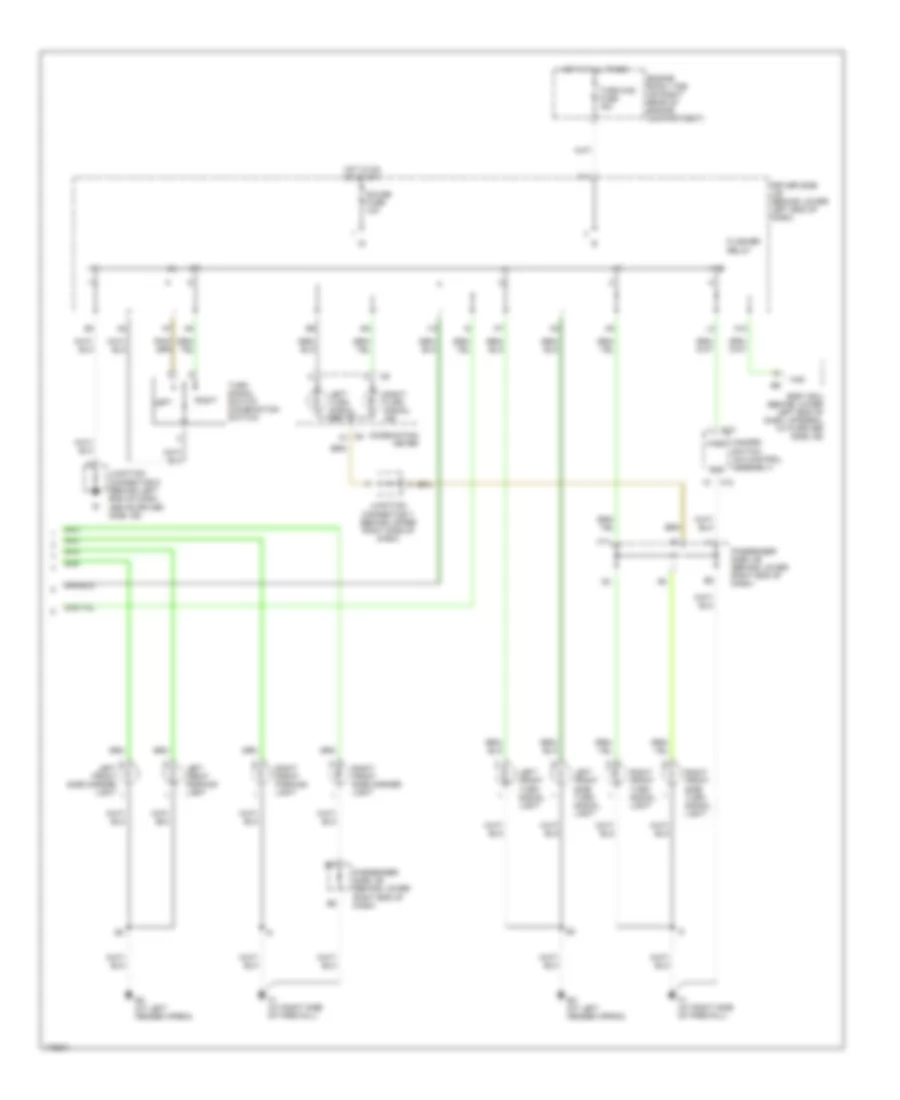 Exterior Lamps Wiring Diagram, Wagon (2 of 2) for Lexus IS 300 2003