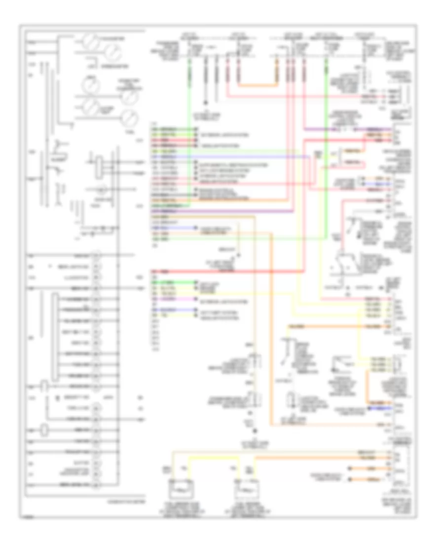 Instrument Cluster Wiring Diagram for Lexus IS 300 2003