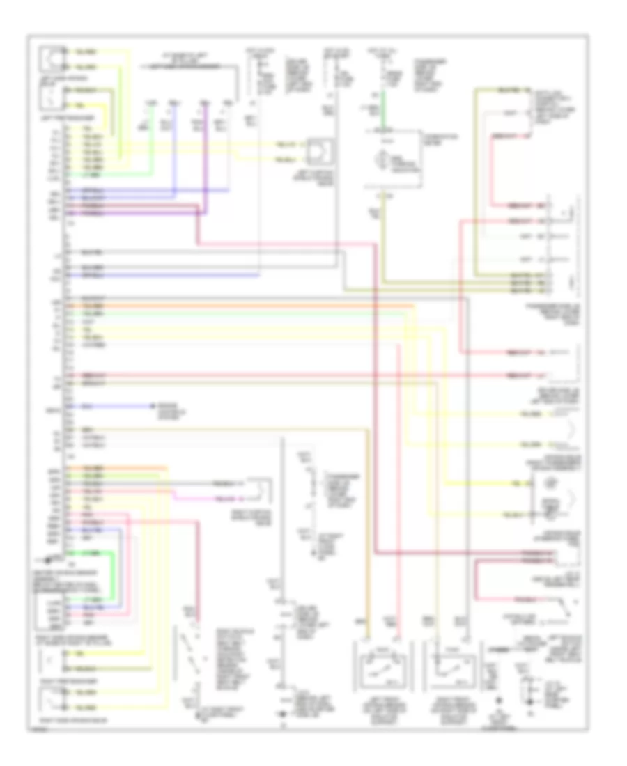 Supplemental Restraints Wiring Diagram for Lexus IS 300 2003