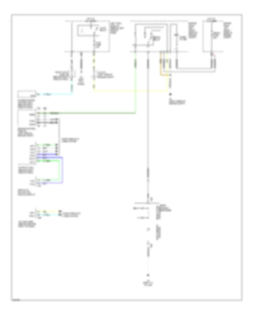 Rear Defogger Wiring Diagram for Lexus GS 460 2011