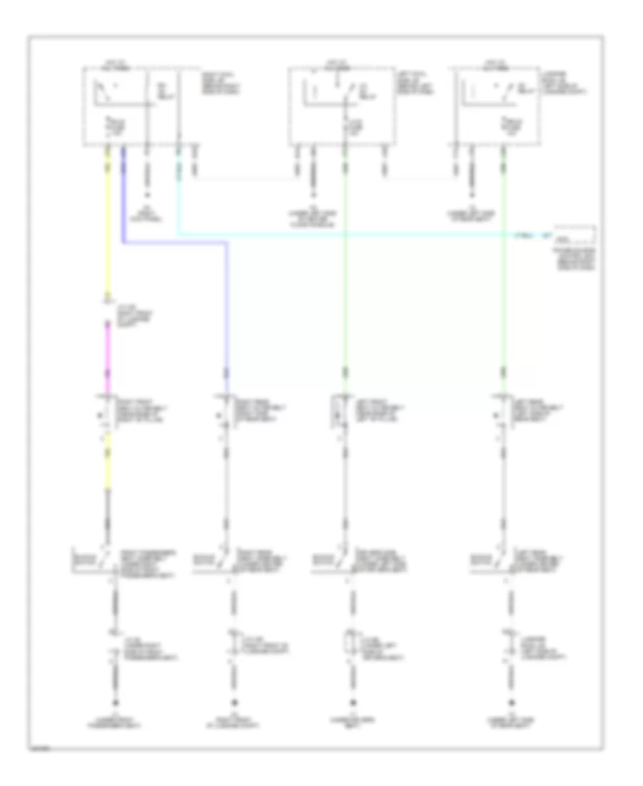 Passive Restraints Wiring Diagram for Lexus GS 460 2011