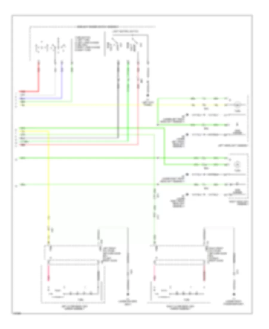 Exterior Lamps Wiring Diagram (4 of 4) for Lexus GS 350 F Sport 2014