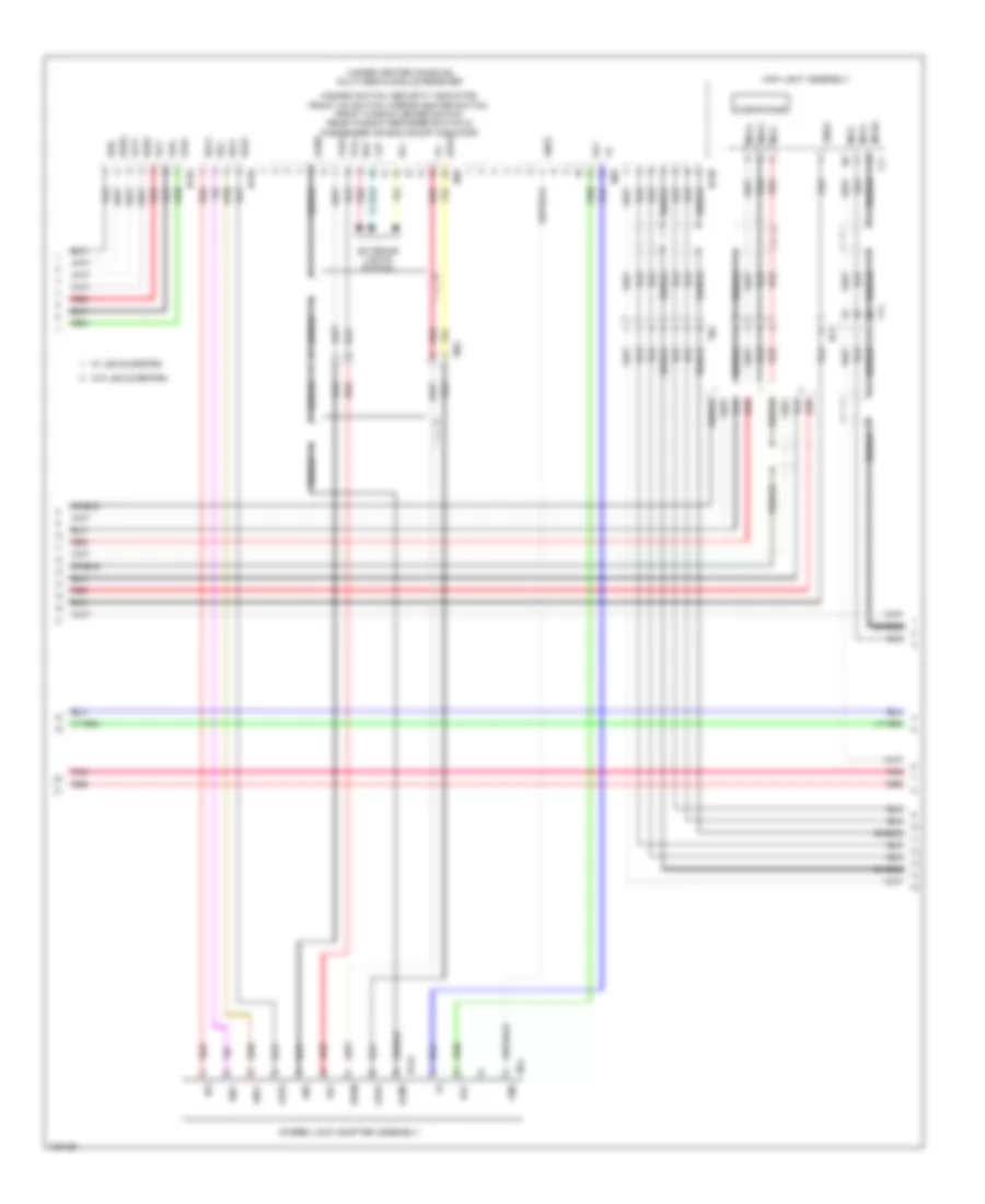 Navigation Wiring Diagram (3 of 4) for Lexus GS 350 F Sport 2014