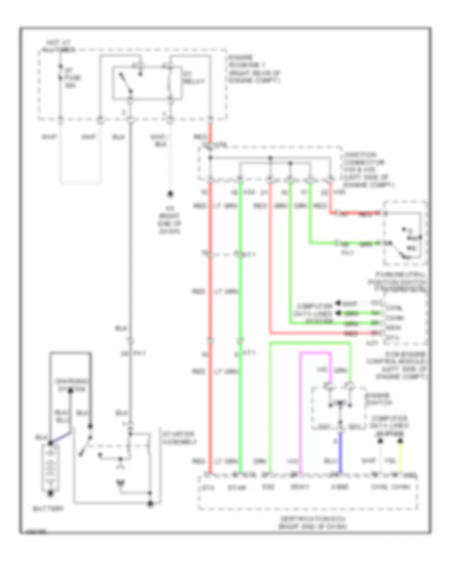Starting Wiring Diagram for Lexus GS 350 F Sport 2014
