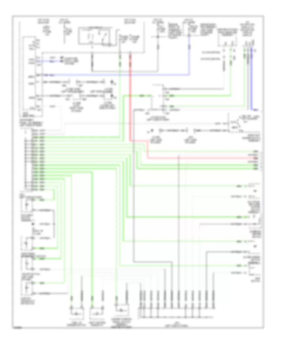 Instrument Illumination Wiring Diagram (1 of 2) for Lexus GX 460 2011