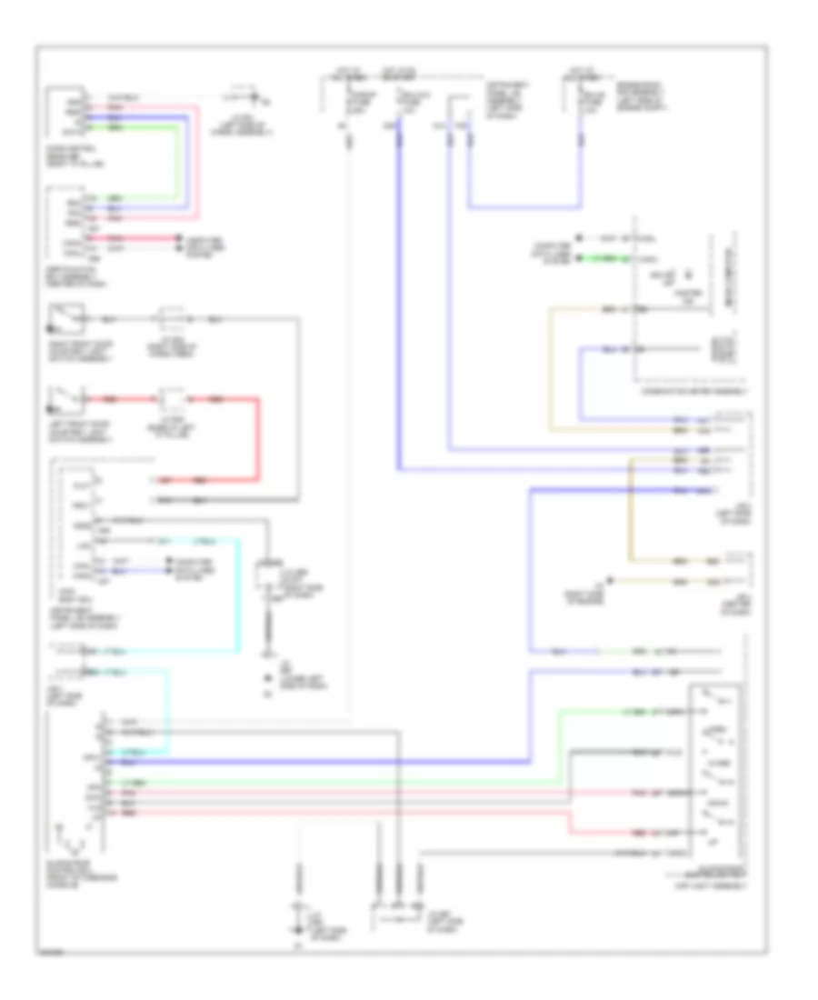 Power TopSunroof Wiring Diagram for Lexus GX 460 2011
