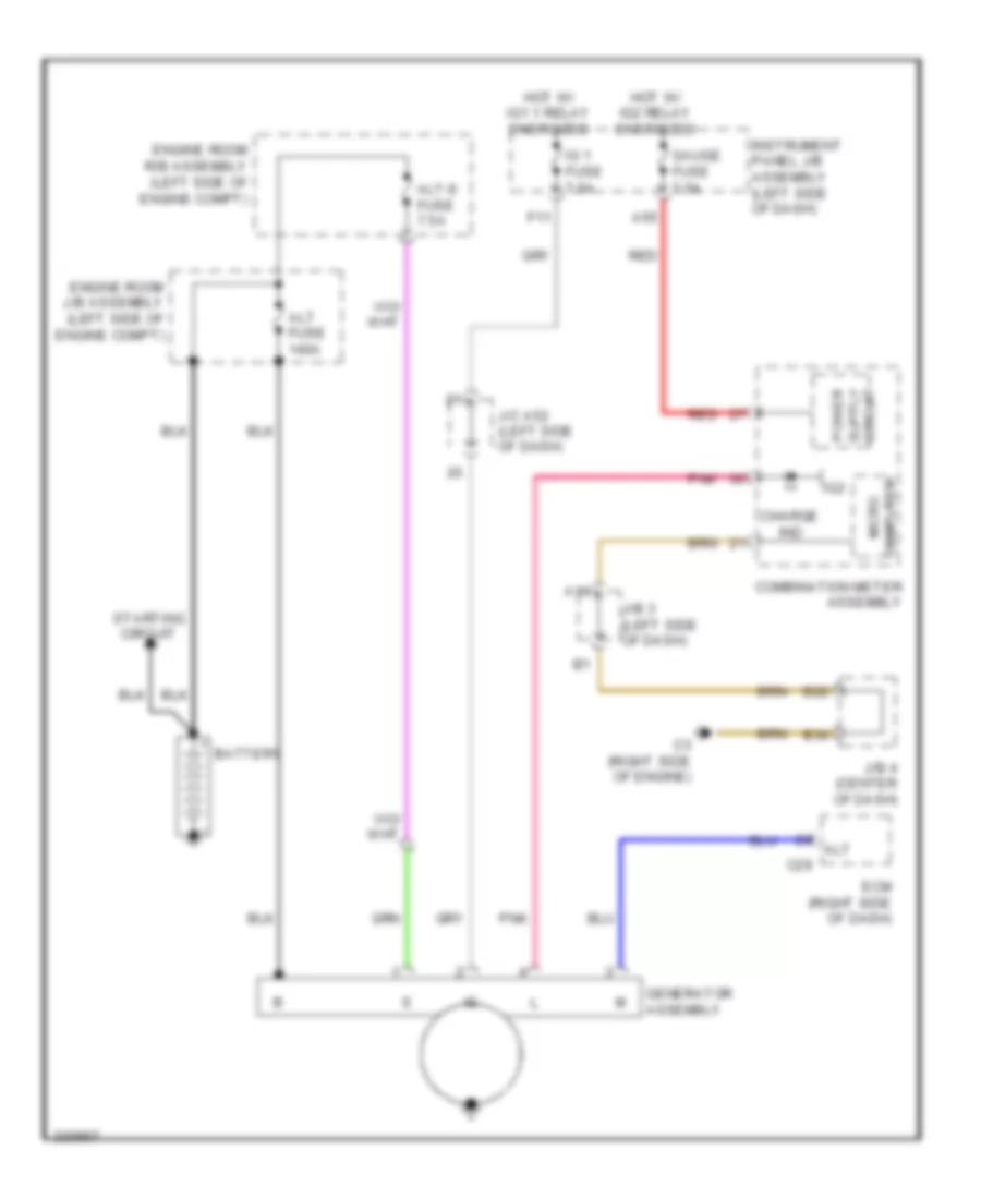 Charging Wiring Diagram for Lexus GX 460 2011