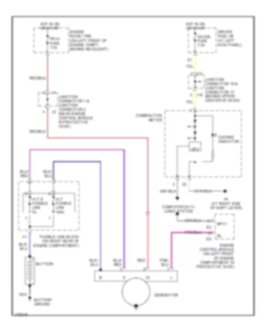 Charging Wiring Diagram for Lexus LS 430 2003