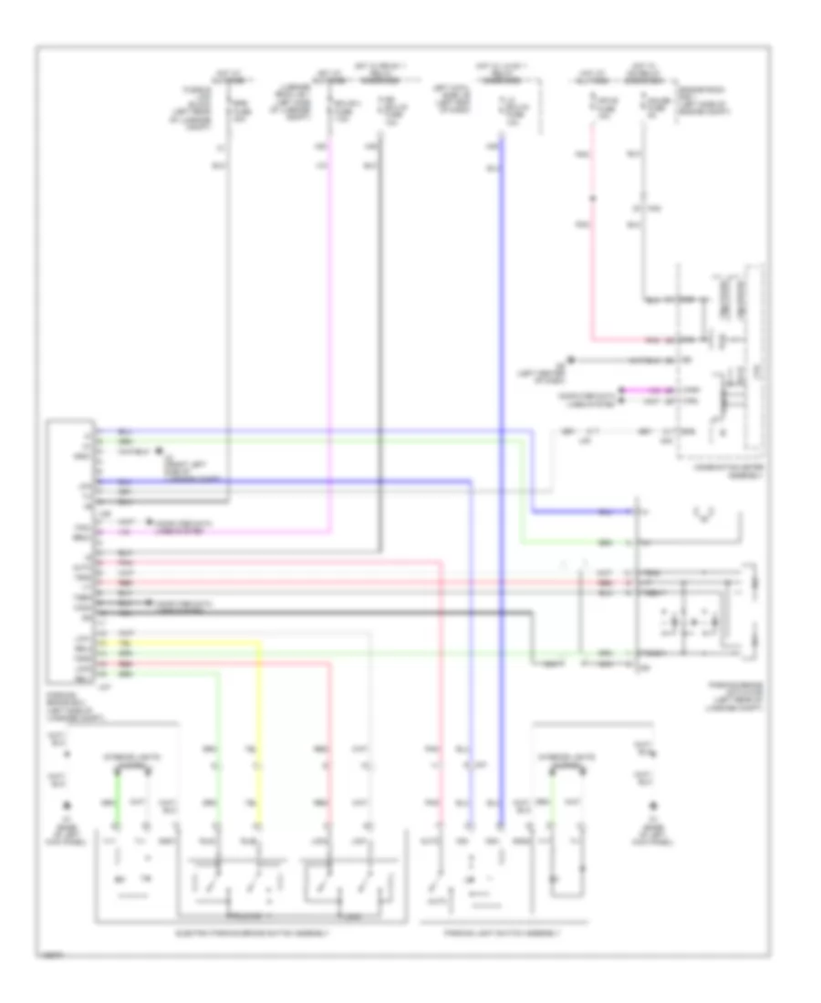 Park Brake Release Wiring Diagram for Lexus GS 450h 2014