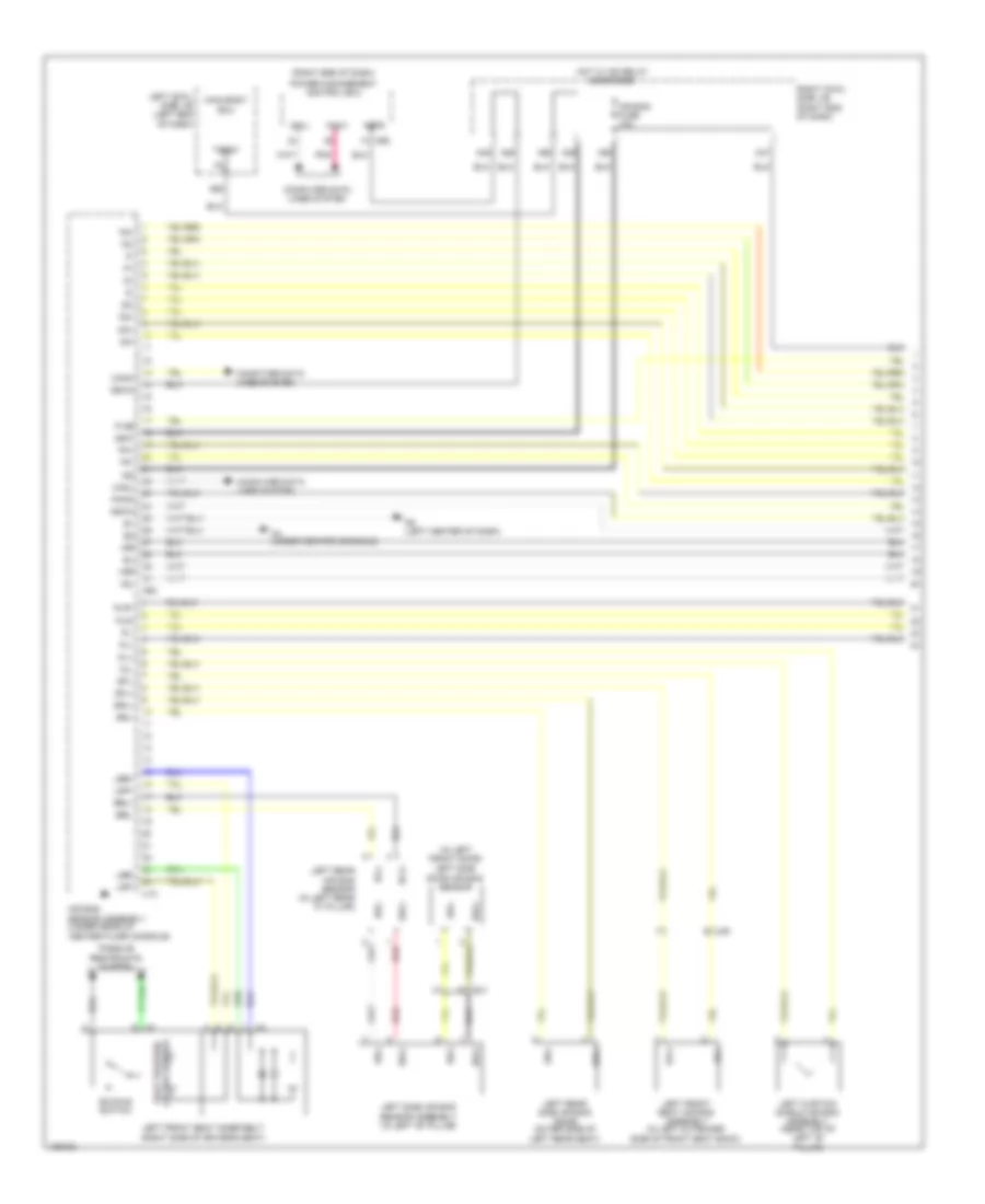 Supplemental Restraint Wiring Diagram (1 of 3) for Lexus GS 450h 2014