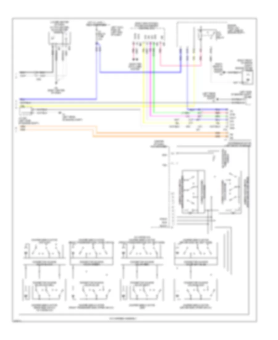 Automatic A C Wiring Diagram 3 of 3 for Lexus GS 450h 2014