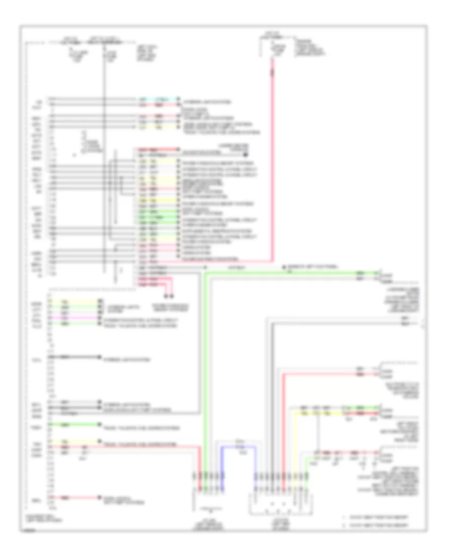 Body ECU Wiring Diagram 1 of 3 for Lexus GS 450h 2014