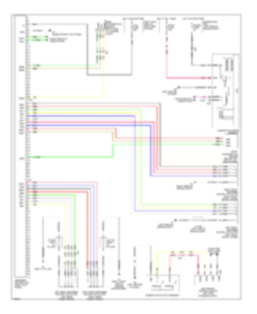 Electronic Suspension Wiring Diagram for Lexus GS 450h 2014