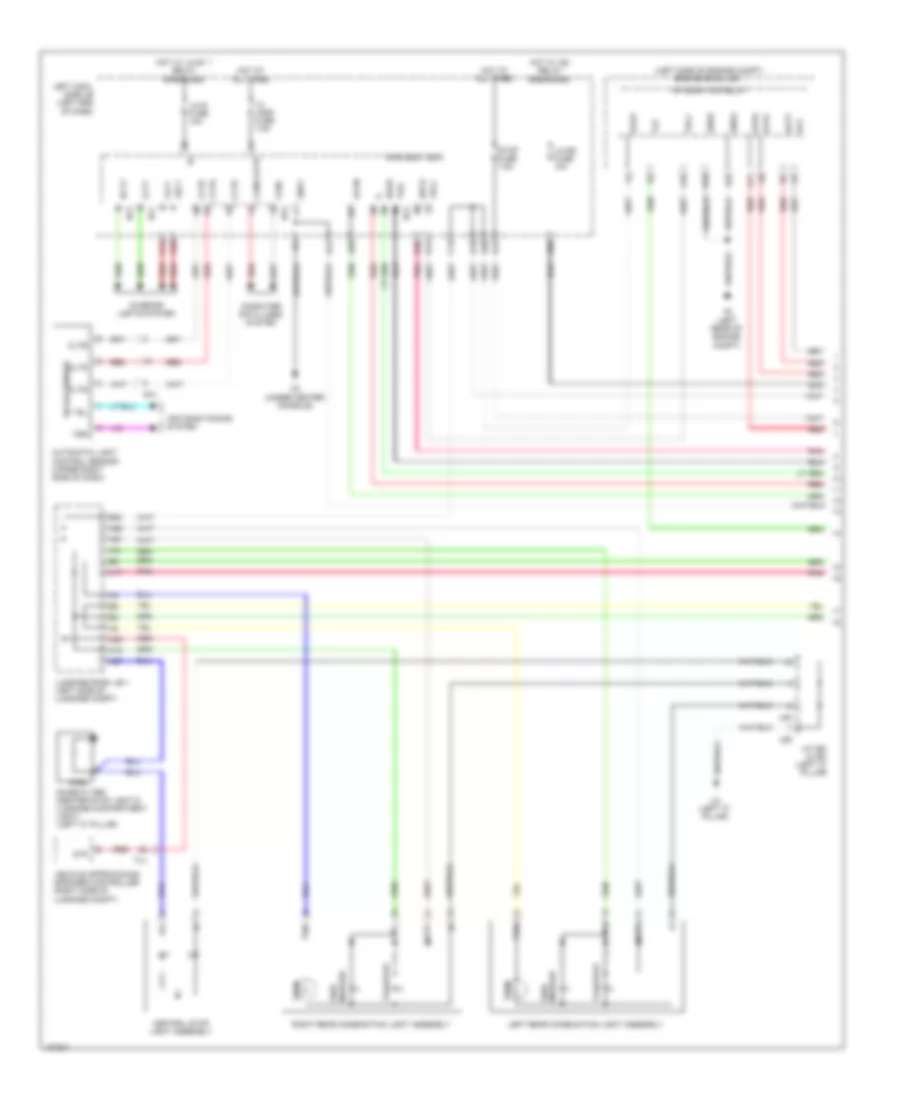 Exterior Lamps Wiring Diagram (1 of 4) for Lexus GS 450h 2014