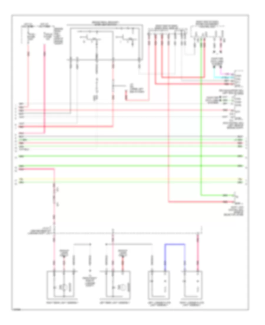 Exterior Lamps Wiring Diagram (2 of 4) for Lexus GS 450h 2014