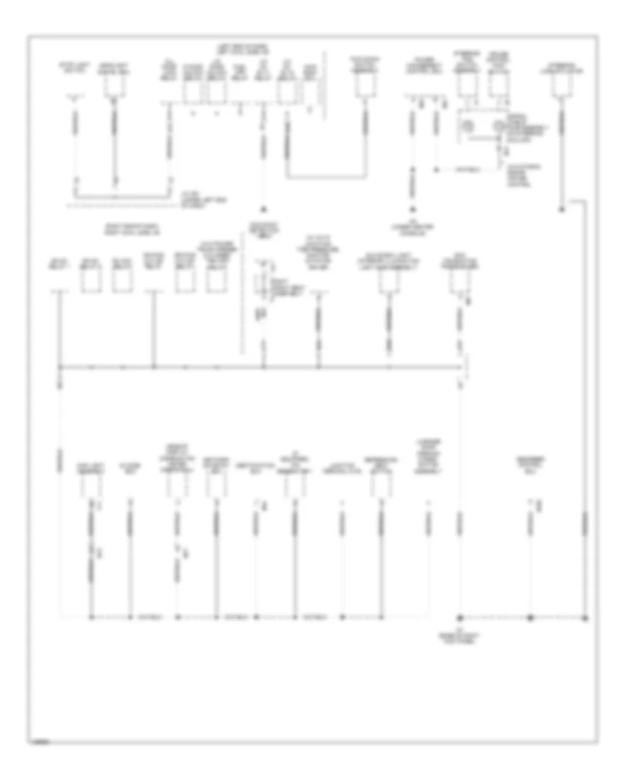 Ground Distribution Wiring Diagram (3 of 7) for Lexus GS 450h 2014