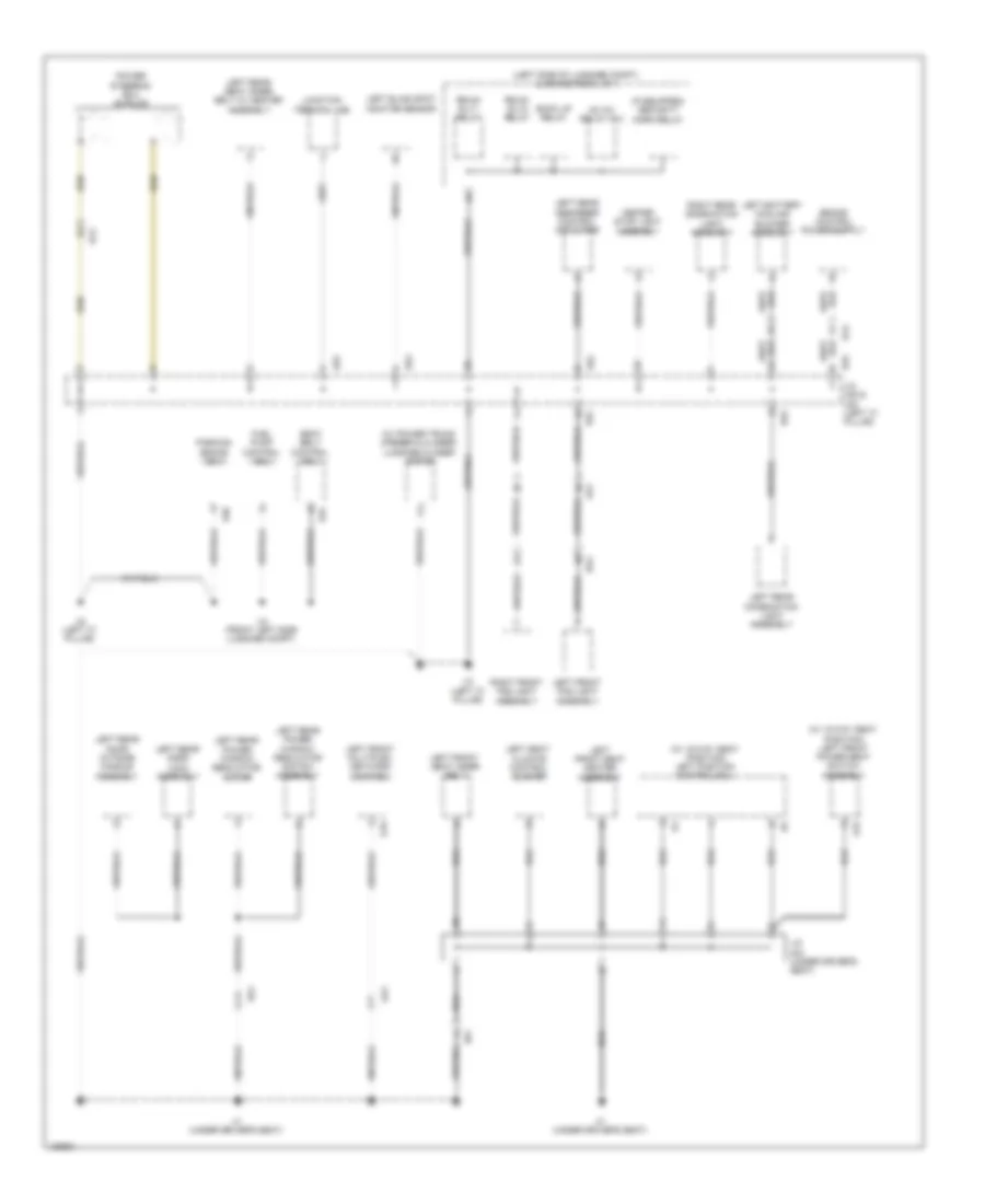 Ground Distribution Wiring Diagram (6 of 7) for Lexus GS 450h 2014