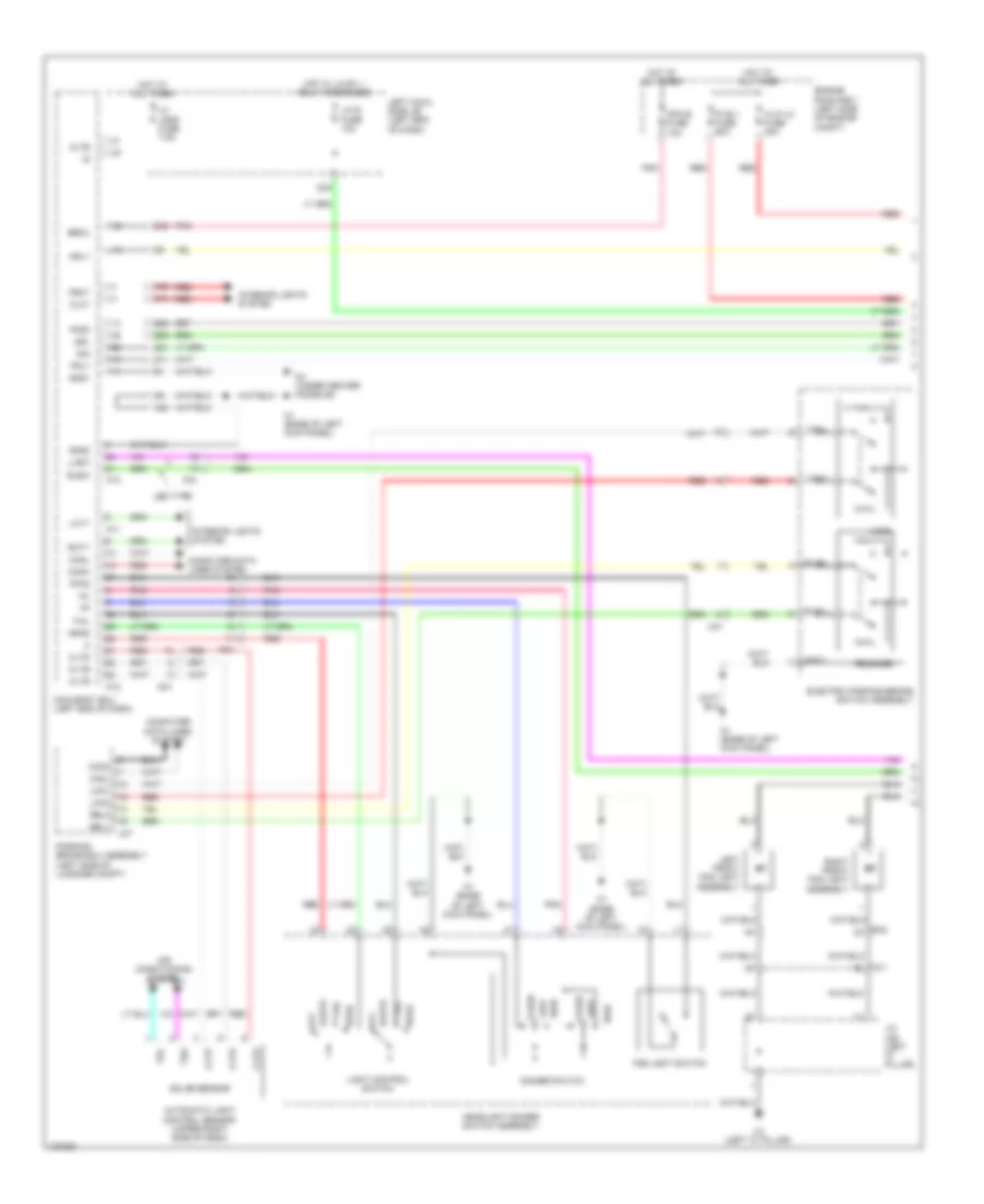 Headlamps Wiring Diagram 1 of 2 for Lexus GS 450h 2014