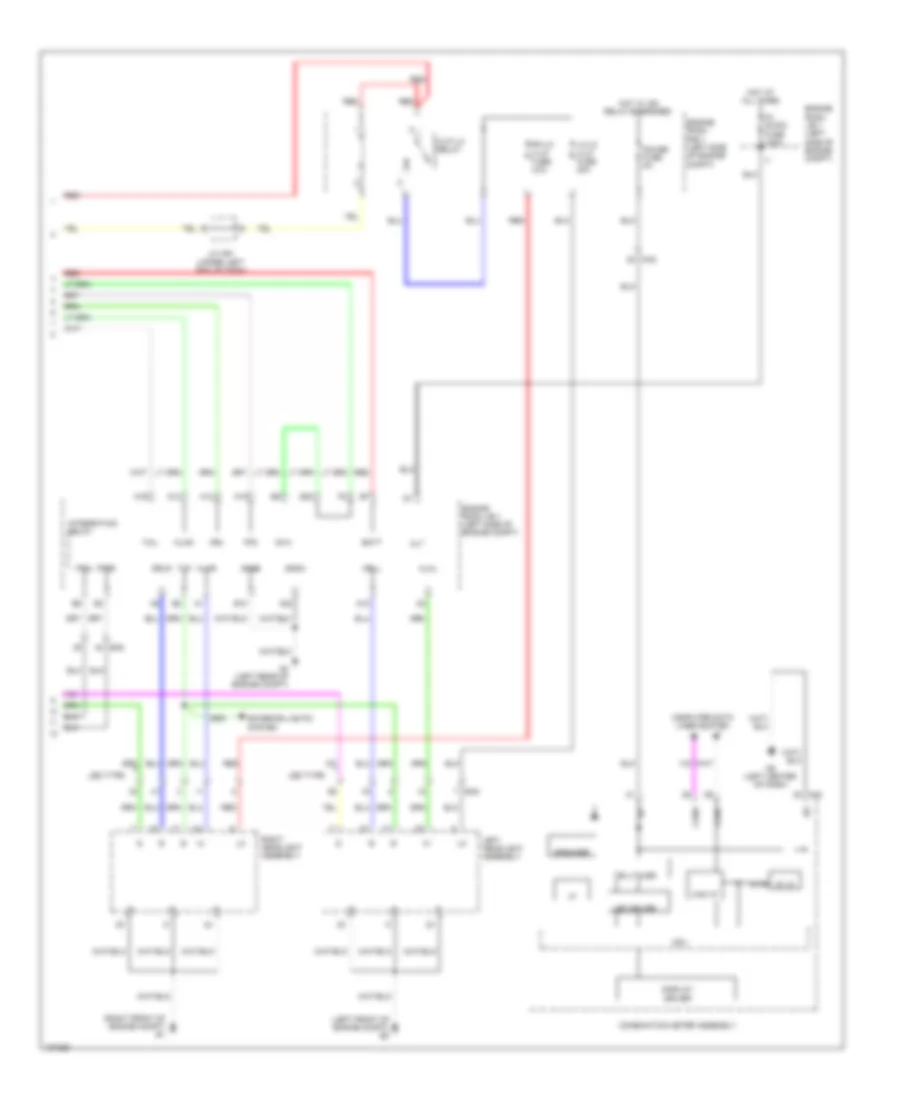 Headlamps Wiring Diagram 2 of 2 for Lexus GS 450h 2014