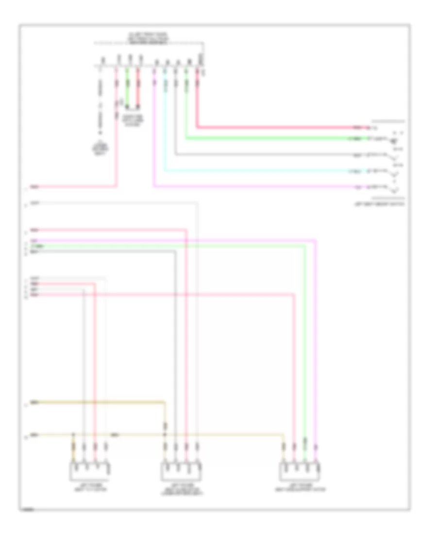 Drivers Memory Seat Wiring Diagram, 18-Way Driver Seat (3 of 3) for Lexus GS 450h 2014