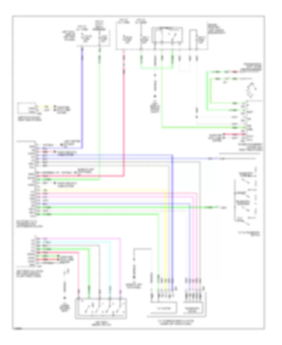 Memory Power Tilt  Power Telescopic Wiring Diagram for Lexus GS 450h 2014