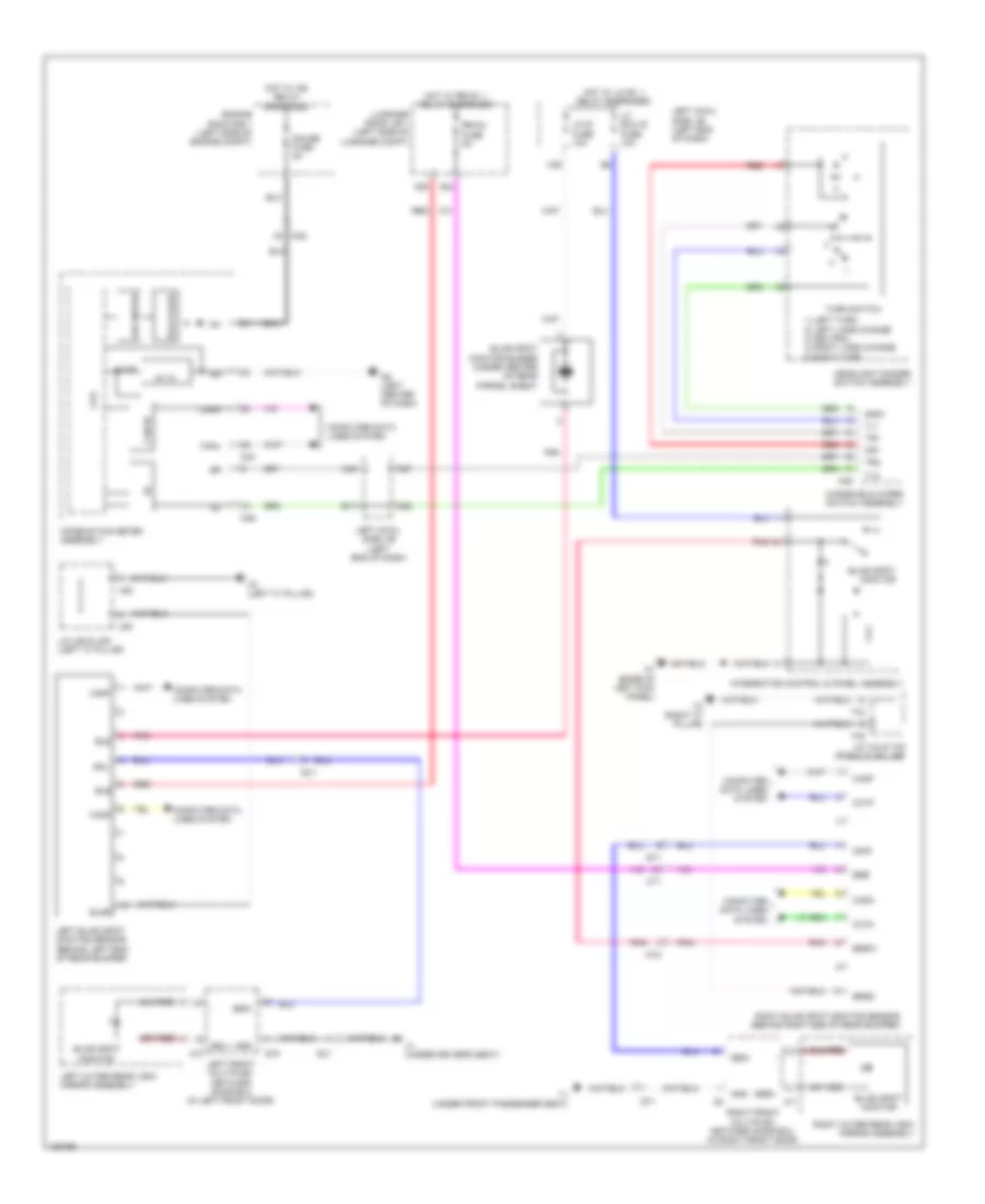 Blind Spot Monitoring Wiring Diagram for Lexus GS 450h 2014