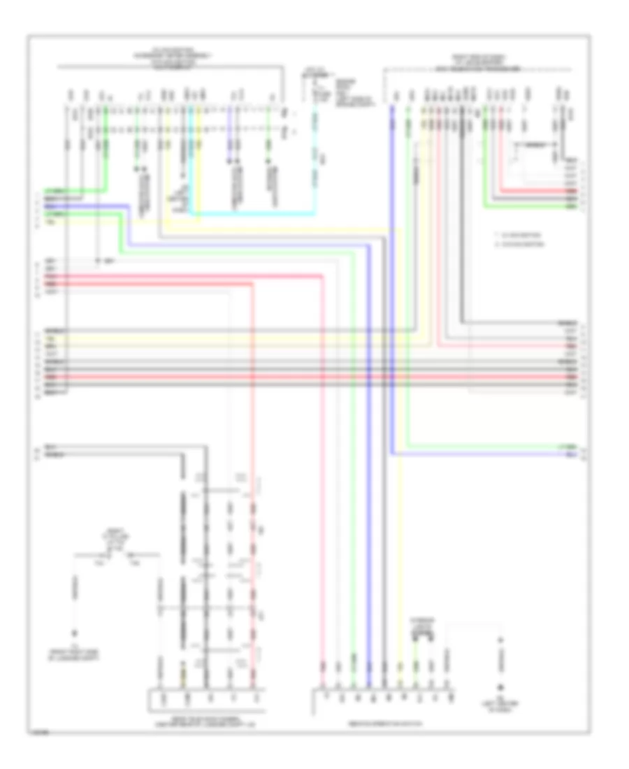 Navigation Wiring Diagram (2 of 4) for Lexus GS 450h 2014