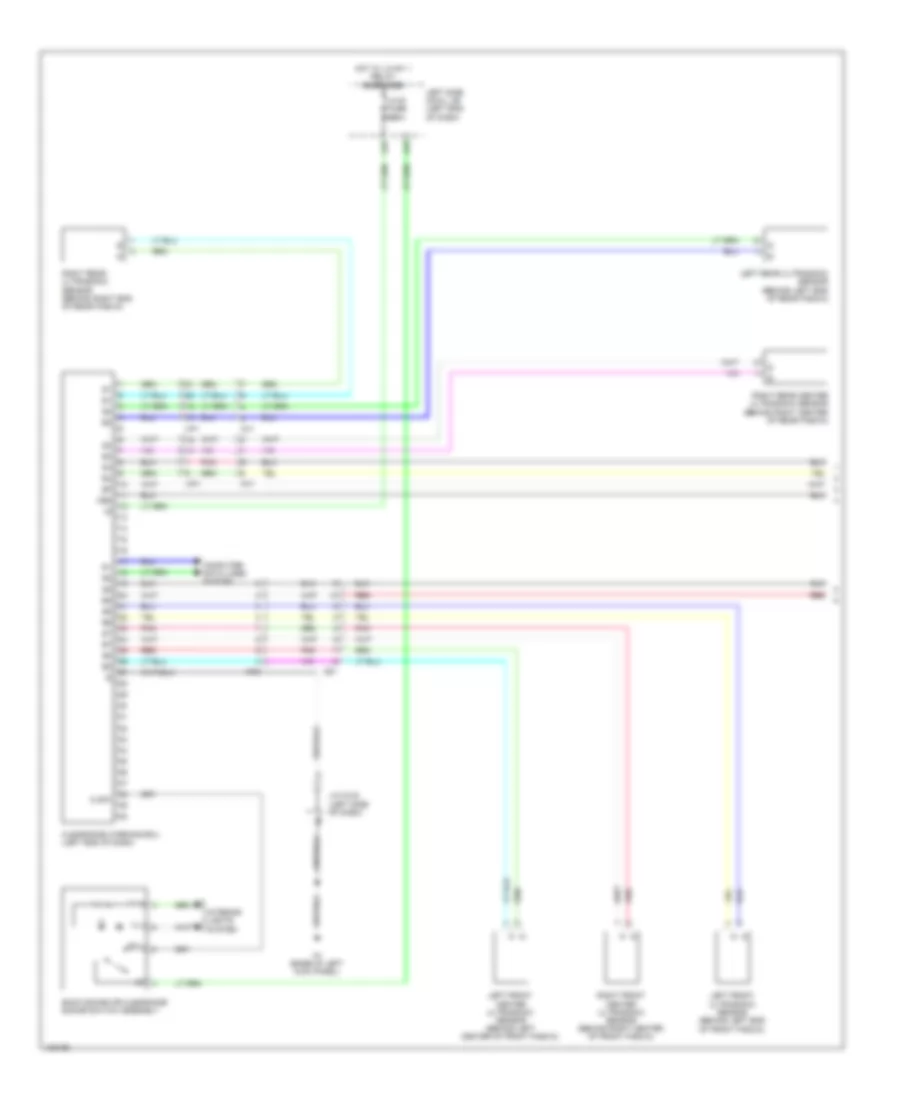Rear Sonar Wiring Diagram (1 of 2) for Lexus GS 450h 2014