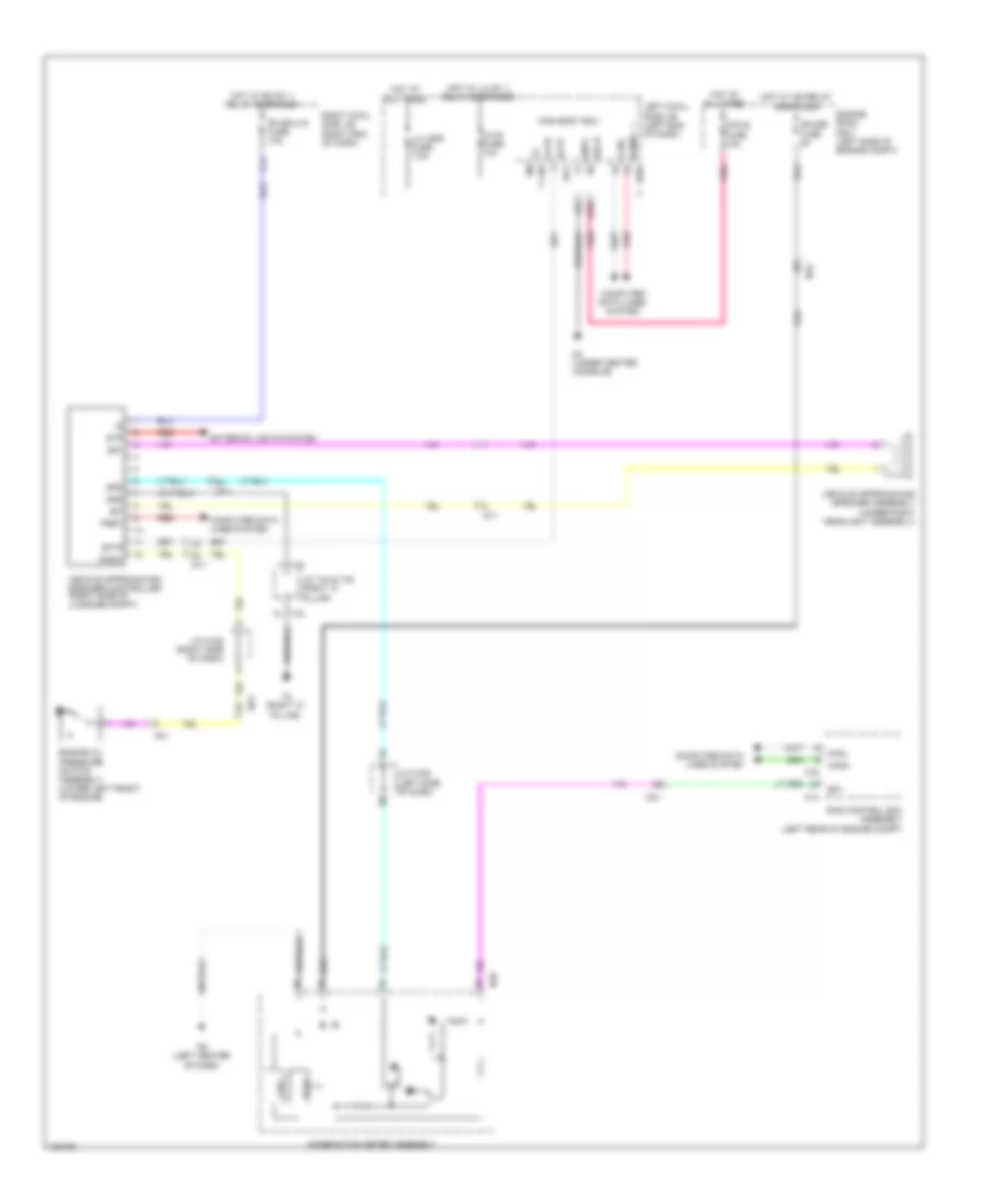 Vehicle Proximity Notification Wiring Diagram for Lexus GS 450h 2014