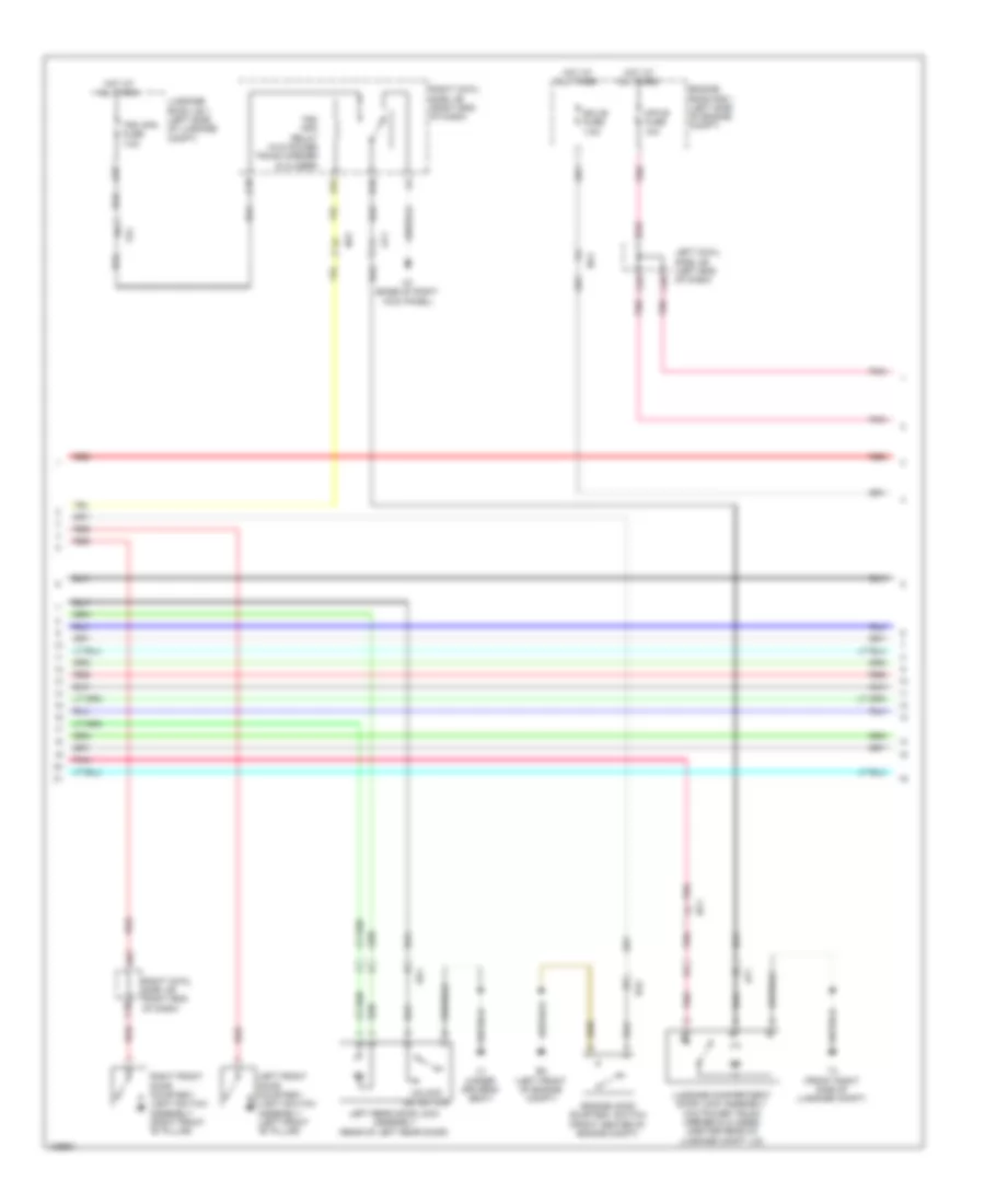 Power Door Locks Wiring Diagram (2 of 8) for Lexus GS 450h 2014
