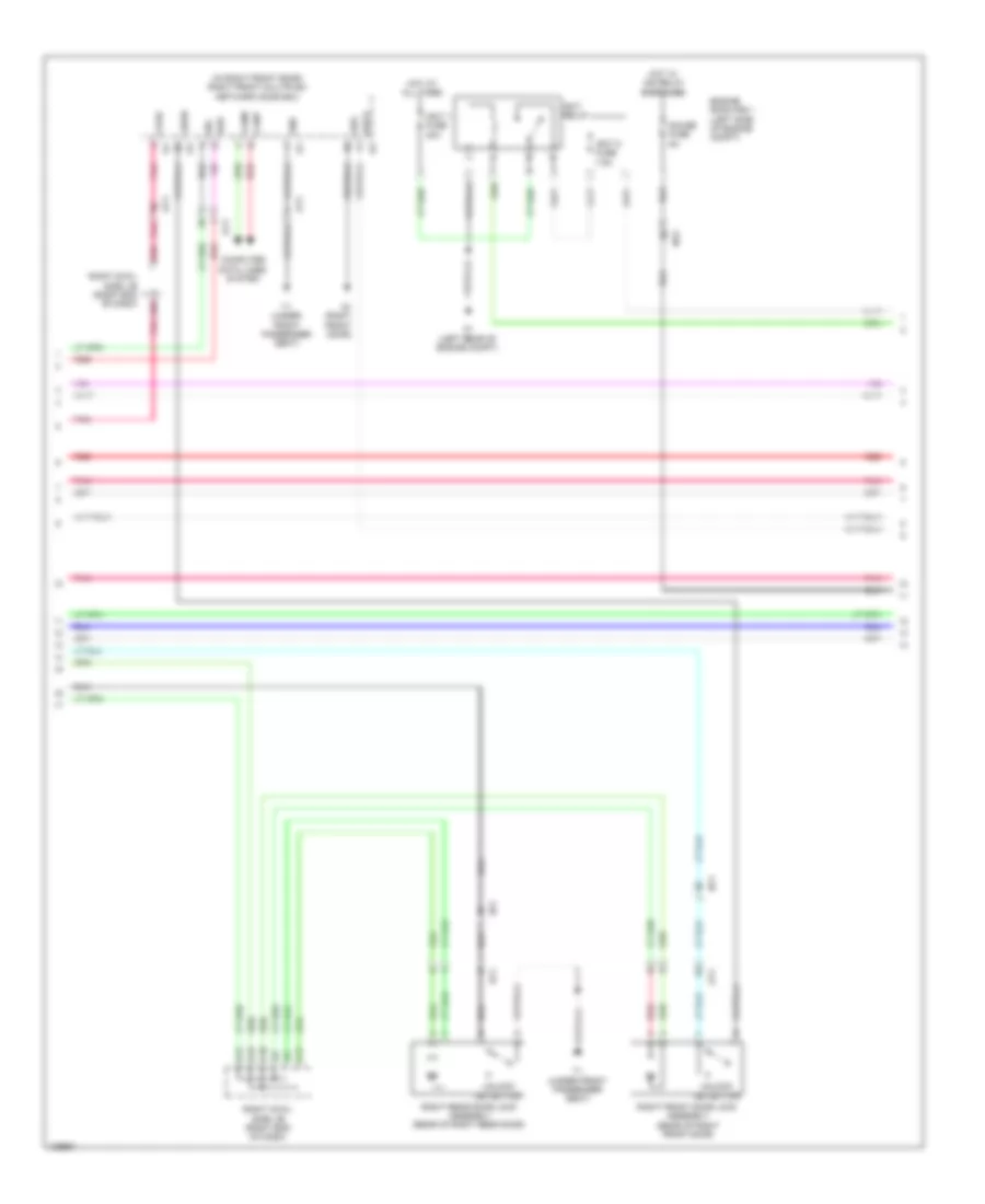 Power Door Locks Wiring Diagram (4 of 8) for Lexus GS 450h 2014