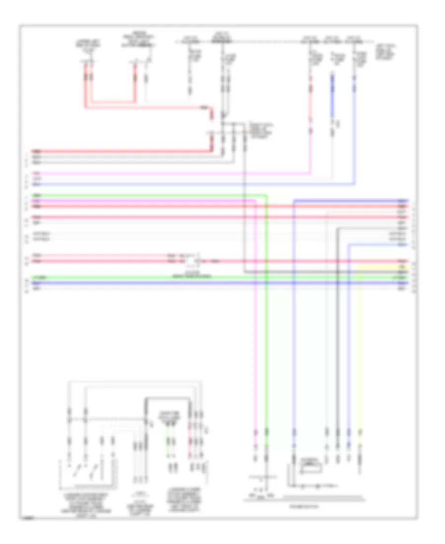 Power Door Locks Wiring Diagram (6 of 8) for Lexus GS 450h 2014