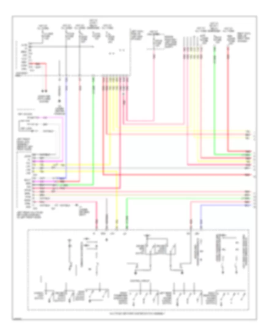 Power Windows Wiring Diagram 1 of 2 for Lexus GS 450h 2014