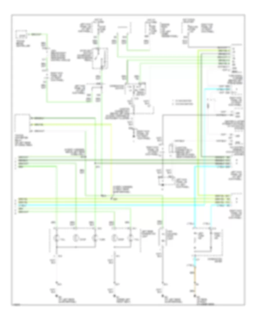 Exterior Lamps Wiring Diagram 2 of 2 for Lexus LX 470 2003