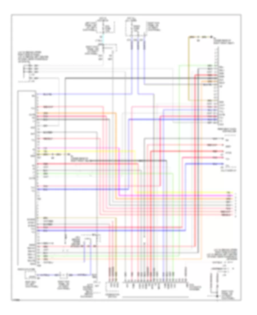 Radio Wiring Diagram with Navigation 1 of 2 for Lexus LX 470 2003