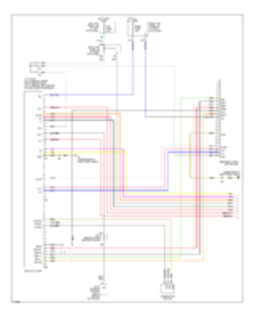 Radio Wiring Diagram without Navigation 1 of 2 for Lexus LX 470 2003