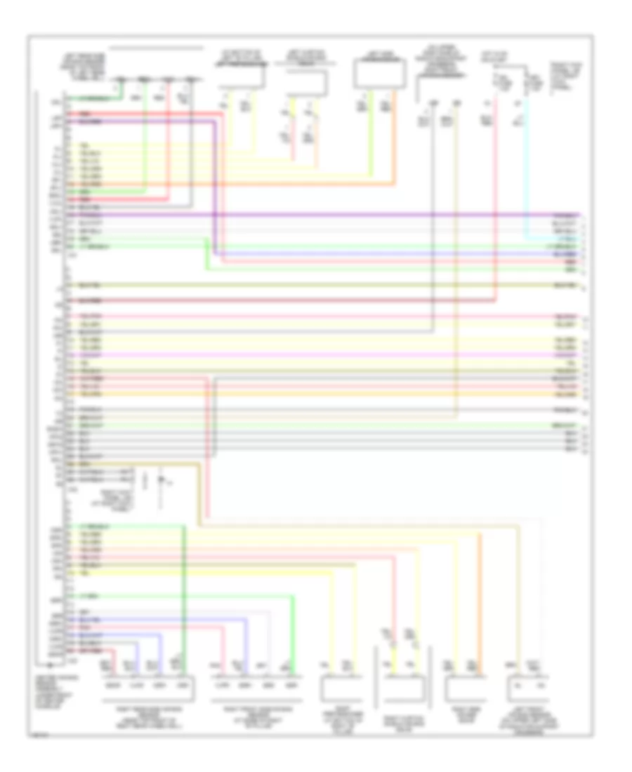 Supplemental Restraints Wiring Diagram 1 of 2 for Lexus LX 470 2003