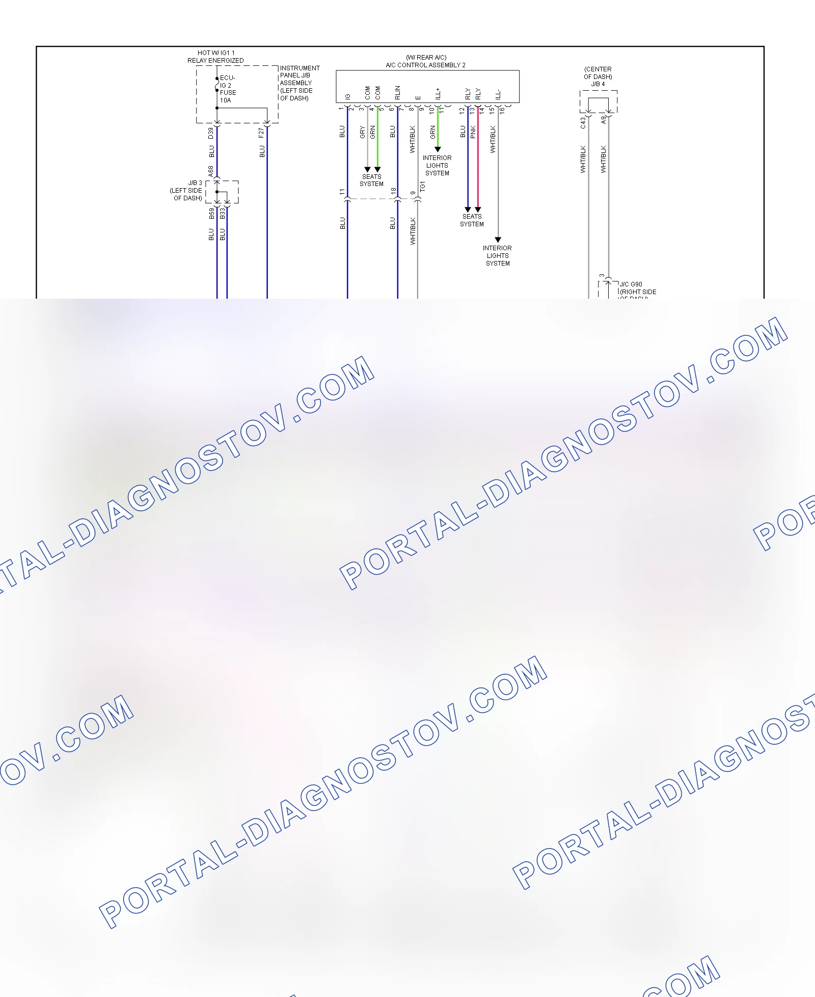 Automatic A C Wiring Diagram 1 of 4 for Lexus GX 460 2014
