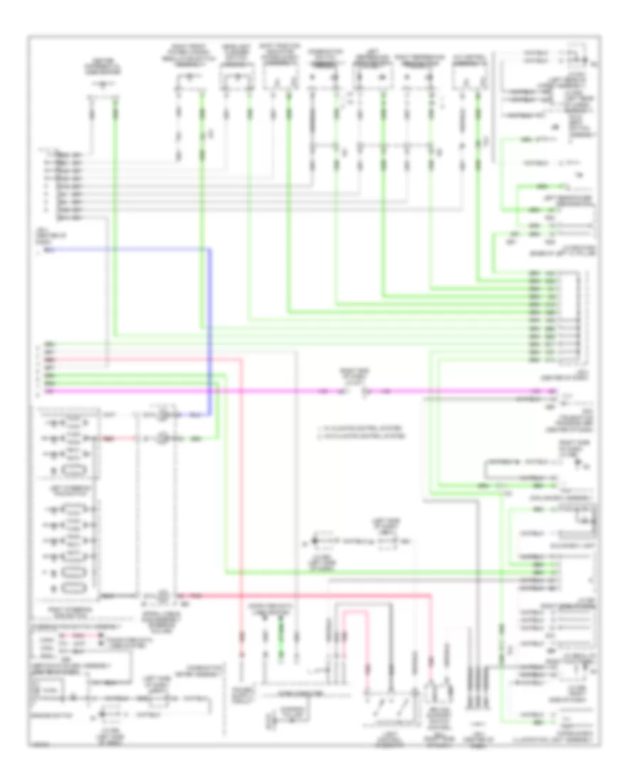 Instrument Illumination Wiring Diagram (2 of 2) for Lexus GX 460 2014