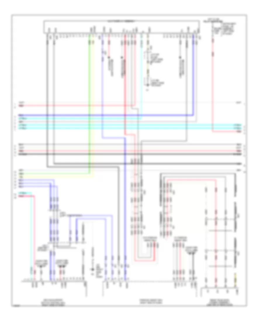 Navigation Wiring Diagram, 17 Speaker (2 of 7) for Lexus GX 460 2014