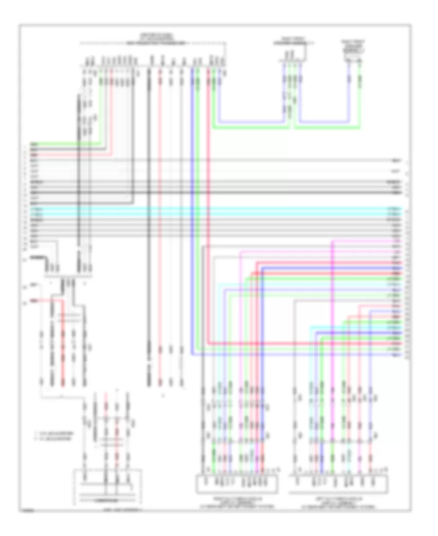 Navigation Wiring Diagram, 17 Speaker (4 of 7) for Lexus GX 460 2014